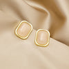 Pink Rectangle Studs