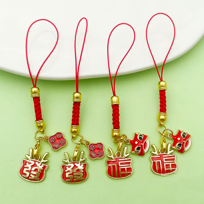 Message Tag Charm Keychains in 2 Pictured Variations for Bags and Keys
