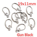 Assorted Curved Metal Earring Hook Findings in Mixed Finishes view 12