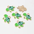 Enamel Turtle Crab and Lobster Charms in Bright Colors view 4