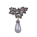 Red Gold Tone Flower Pearl Look Four Designs Metal Brooch Pin view 8