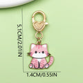 Cat Charm Keychains Featuring Cat Across 59 Pictured Variations view 6