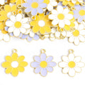 Eight Petal Daisy Enamel Charms in Three Pastel Colors view 4