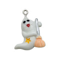 Resin Halloween Pumpkin Skull Ghost Charm Pendants for DIY Earring and Decoration Making