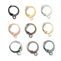 French Leverback Earring Hooks in Nine Metal Finishes view 1