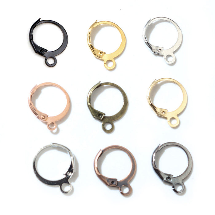 French Leverback Earring Hooks in Nine Metal Finishes