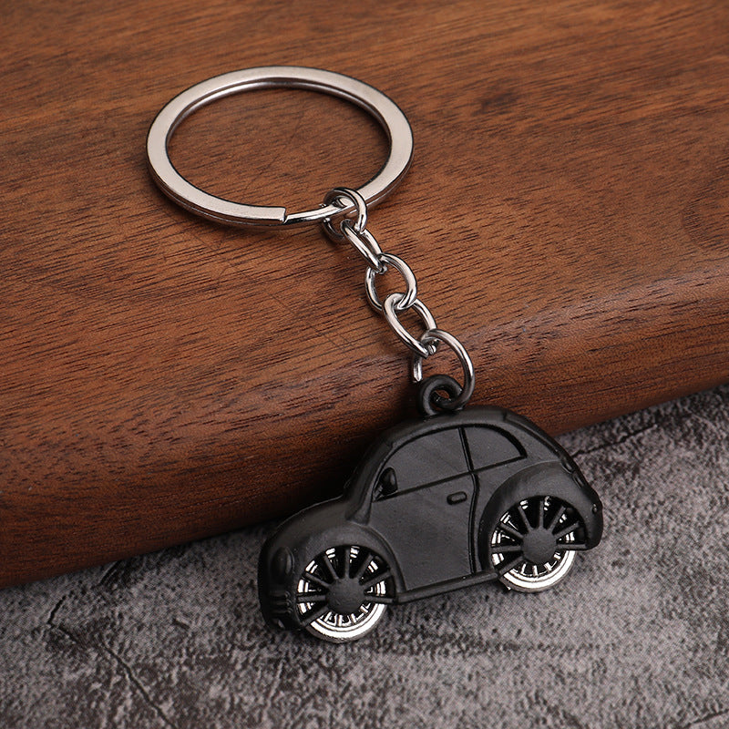 Colorful Beetle Car Metal Keychain Creative Mini Vehicle Bag Charm