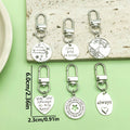 Heart Charm Keychains in 11 Pictured Variations for Bags and Keys view 4