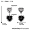 Black Silver Earrings
