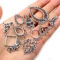 Antique Silver Multi Loop Chandelier Earring Connectors view 1