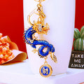 Jeweled Zodiac Dragon Keychains in Five Colors plus Assorted Option view 1