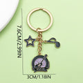 Guitar, Piano and Music Note Charm Keychains in 16 Pictured Variations for Bags and Keys view 4