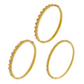 Crystal Heart Hinged Bangles in Gold and Silver Tone view 5