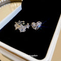Silver Star Moon And Heart Single Ear Cuff With Decorative Details view 2