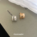 Two Tone Layered Wide Ear Cuffs Fashion Jewelry for Women view 2