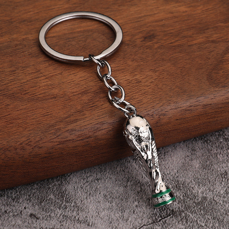 Soccer Trophy Resin Keychain Sports Souvenir Gift for Fans and Events