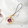 Heart Locket Pressed Flower Phone Charm Lobster 8 Styles view 4