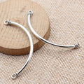 Curved Metal Bracelet Connector Bars for Jewelry Making view 2
