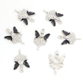 Enamel-Look And Crystal-Accented Gold Silver Ballerina Alloy Charms in 2 Styles view 6