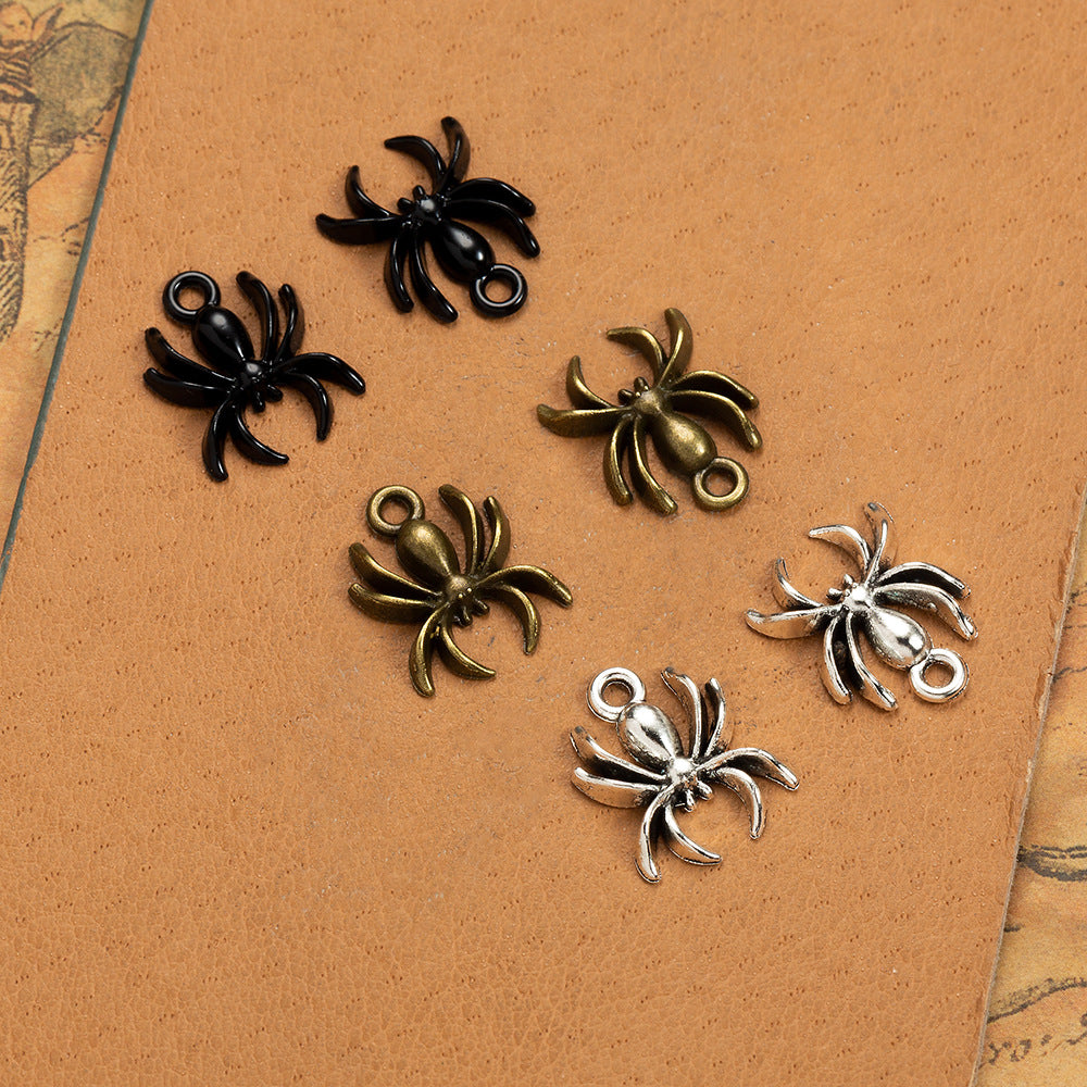 Alloy Spider Charm Pendant 17x13mm for DIY Jewelry