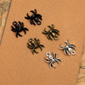 Curled Spider Metal Pendant Charm For Jewelry Making view 1