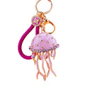 Crystal Jellyfish Keychains in Plain and Fortune Cord Options view 5