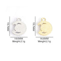 Pearl Moon and Star Metal Jewelry Charms, 10 Colorways view 2