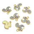 Enamel Squirrel Charms in Five Colors and Two Metal Tones view 7