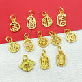 Metallic Fu Character Metal Charms with 13 Listed Options view 2