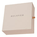 Square Woven Texture Jewelry Presentation Box in Purple and White view 5