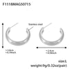 F1118 SilverLargeRoundedHoop