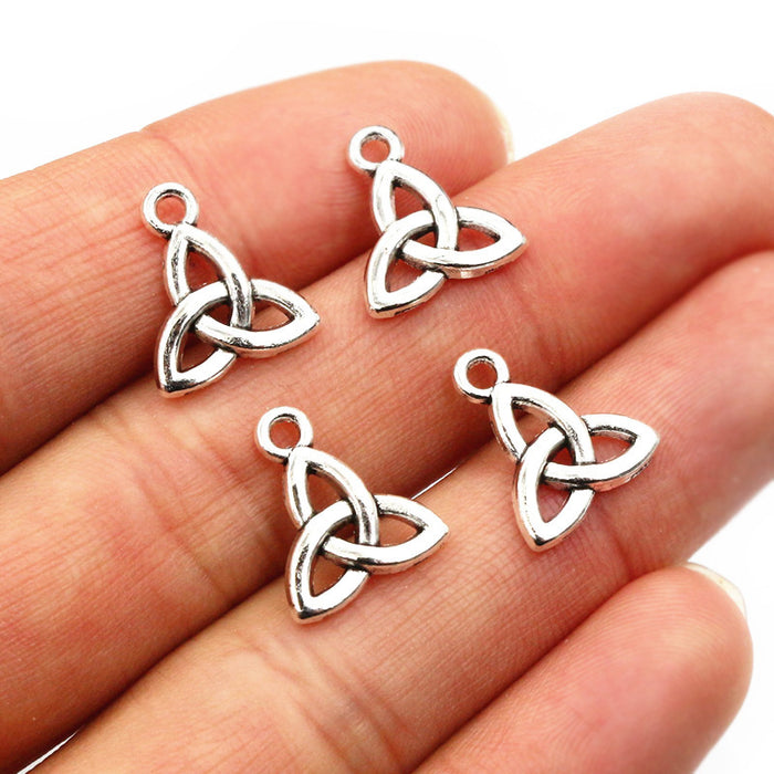 Celtic Knot Triangle Charms In 1 Style For Jewelry Making