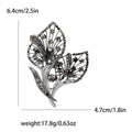 Rhinestone Hollow Calla Lily Brooch Silver Four Colors view 6