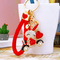 Jeweled Scooter Rabbit Keychains in Three Colors with Three Loop Styles view 10