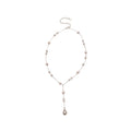 Silver Pearl Drop Earrings Double Strand Y Necklace Styles view 5