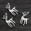 Standing Deer Charms in Antique Bronze and Silver Finishes view 7