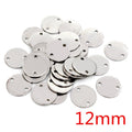 Polished Two Hole Round Metal Connector Discs in Two Sizes view 7