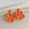 Orange Woven Flowers