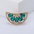 Crystal Watermelon Slice Brooch In 2 Styles With Enamel And Crystal Details view 6