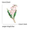 Enamel Flower Bouquet Brooch in Pink Purple and Red view 6