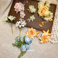Fabric Flower Pearl Duckbill Hair Clips and Pins 7 Styles view 2