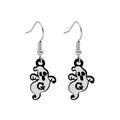 Vampire Lips and White Ghost Halloween Hook Earrings view 7