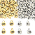 Enamel-Look Gold Silver Letter Alloy Charms in 2 Styles view 2