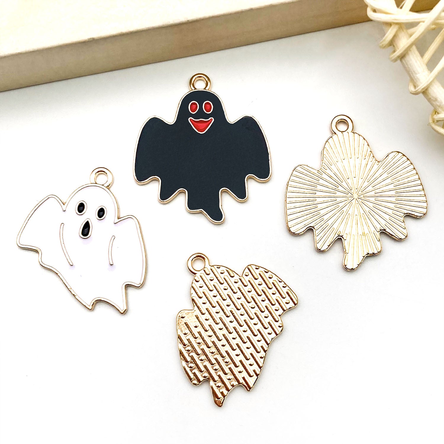 Zinc Alloy Halloween Pumpkin Bat Magic Hat Charm Pendant for DIY Bracelet Necklace Making