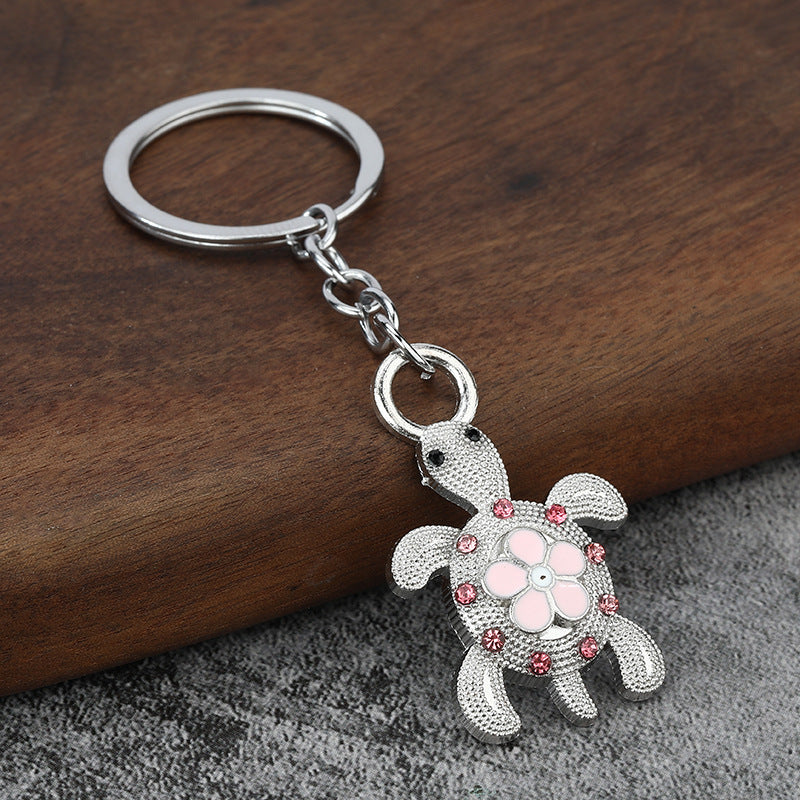 Turtle Animal Metal Keychain Car Bag Charm