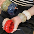 Acrylic Marbled Oval Square Stretch Bracelets 14 Colors view 2