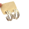 Layered C Hoop Earrings in Nine Color Designs for Everyday Styling view 5