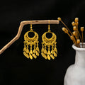 Fifty-Eight Gold Tone Ethnic Fringe and Tassel Earrings view 9