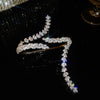 Silver Crystal Cuff