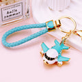 Enamel Airplane Keychains in Four Colors with Braided and Bare Loops view 3